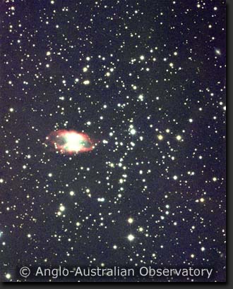 NGC 2818A, a planetary nebula and open cluster, NGC 2818, ngc2818.jpg