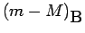 $\displaystyle (m-M)_\B$