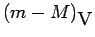 $\displaystyle (m-M)_{\hbox{\sc V}}$