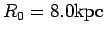 $ R_0=8.0{\hbox{\rm kpc}}$