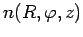 $ n(R,\varphi,z)$