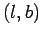 $ (l,b)$