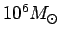 $ 10^6\hbox{$M_\odot$}$