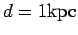 $ d=1{\hbox{\rm kpc}}$
