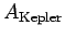 $\displaystyle A_{\rm Kepler}$