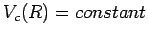 $ V_c(R)=constant$