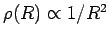 $ \rho(R)\propto 1/R^2$