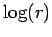$ \log(r)$
