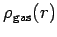 $ \rho_{\rm gas}(r)$