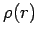$ \rho(r)$
