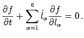 $ l_\alpha=\hbox{$\bf v$}$