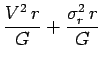 $ d\ln(\rho)/dr\propto -1/r^2$