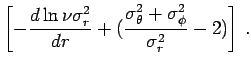 $ r_{\rm MDO}\approx {GM_{\rm DO}/ \sigma^2}$