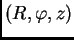 $ (R,\varphi,z)$