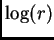 $ \log(r)$
