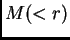 $ M(<r)$