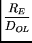 $\displaystyle {R_E\over D_{OL}}$