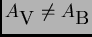 $ A_{\hbox{\sc V}}\ne A_\B $
